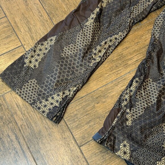 Columbia Boardwear Brown Convert Snowboard Ski Patchwork Pants Size Medium - Picture 11 of 13